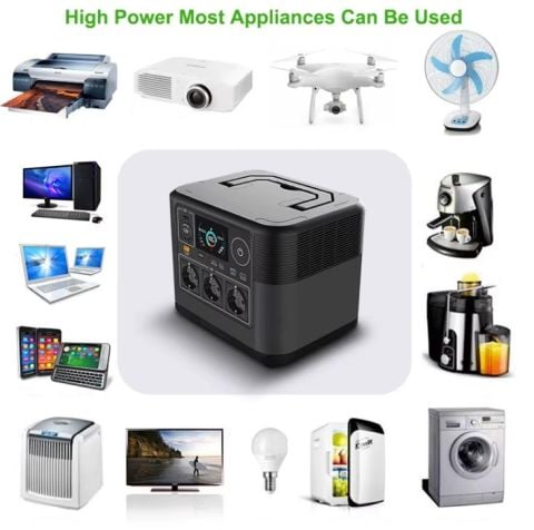 Power station taşınabilir güneş jeneratör 1008Wh 1800W  kadar 110V 220V AC USB acil ve seyahat için