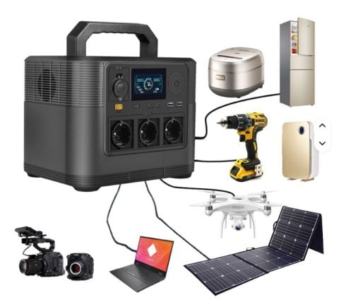 Power station taşınabilir güneş jeneratör 1008Wh 1800W  kadar 110V 220V AC USB acil ve seyahat için