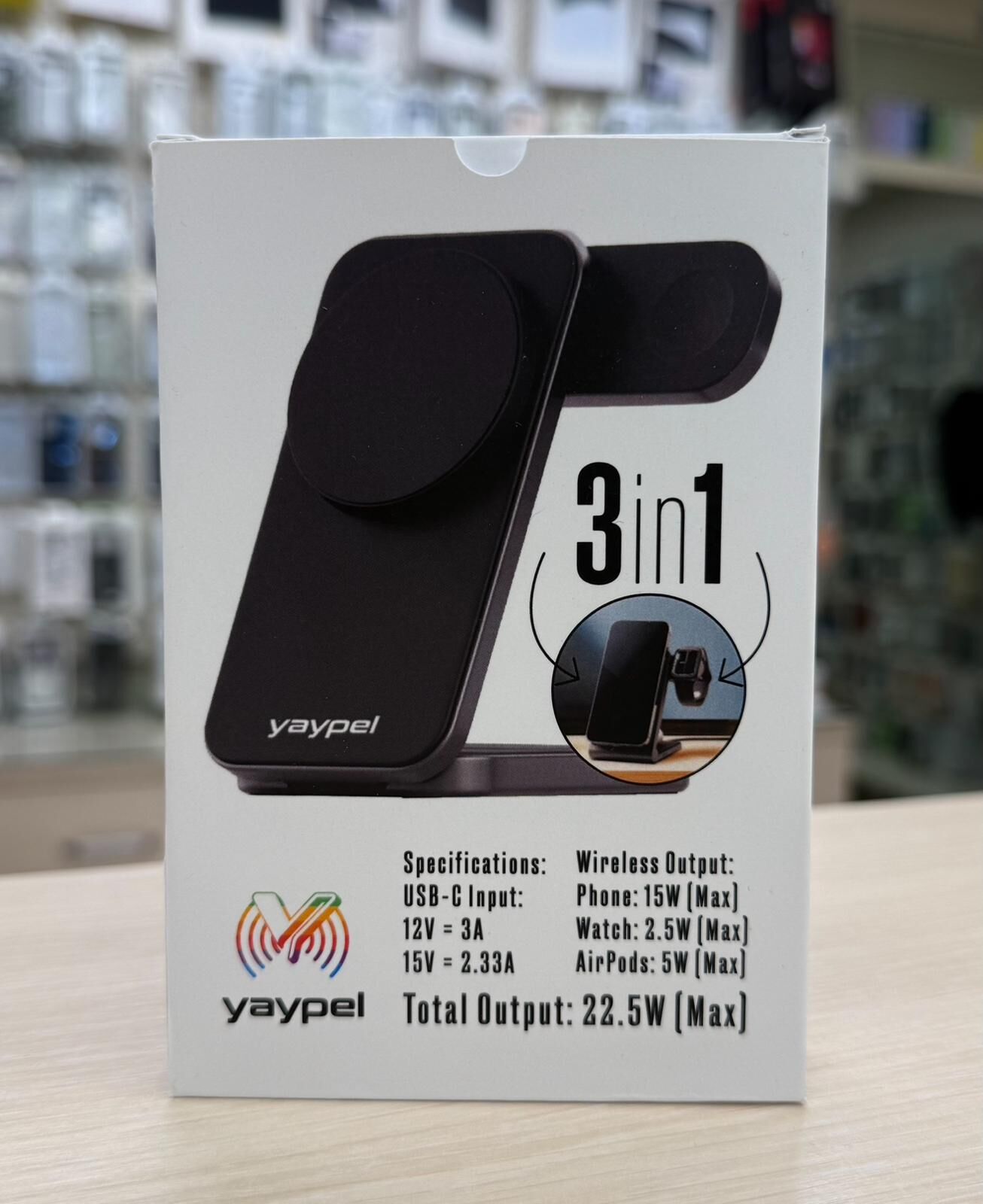 YAYPEL YENİ ÜÇLÜ MAGESAFE ŞARJ STANDI (IPHONE - WATCH - AİRPODS İÇİN)