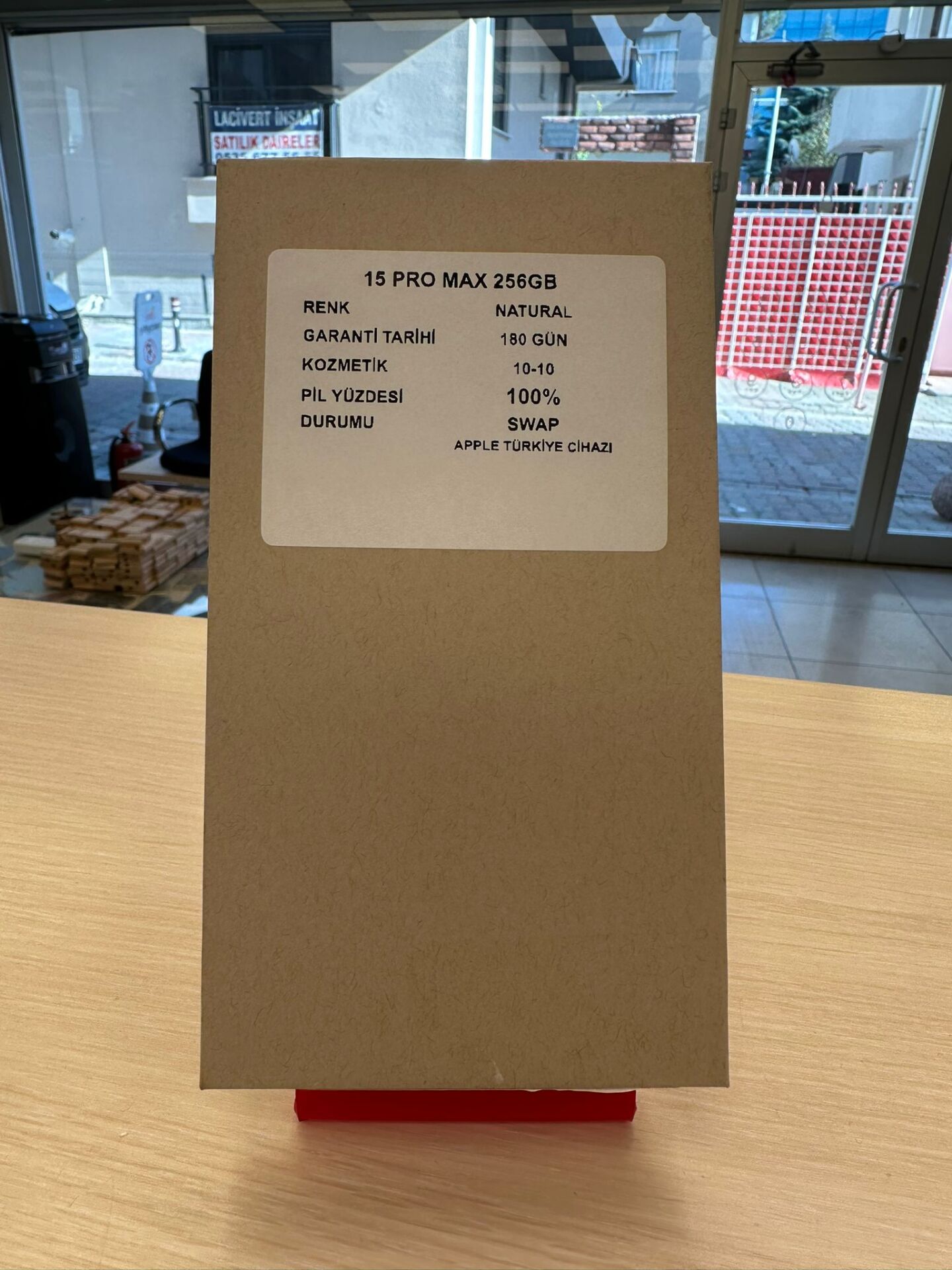 IPhone Sıfır Swap 15 Pro Max Natural 256 GB