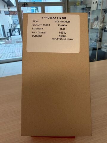IPhone Sıfır Swap 16 Pro Max Çöl 512 GB